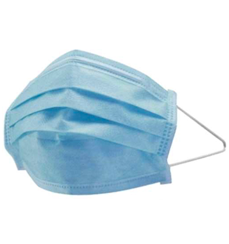 Mascarilla de tres pliegues